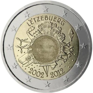 2 euro Lussemburgo 2012 fdc UME decennale unione monetaria - Picture 1 of 1