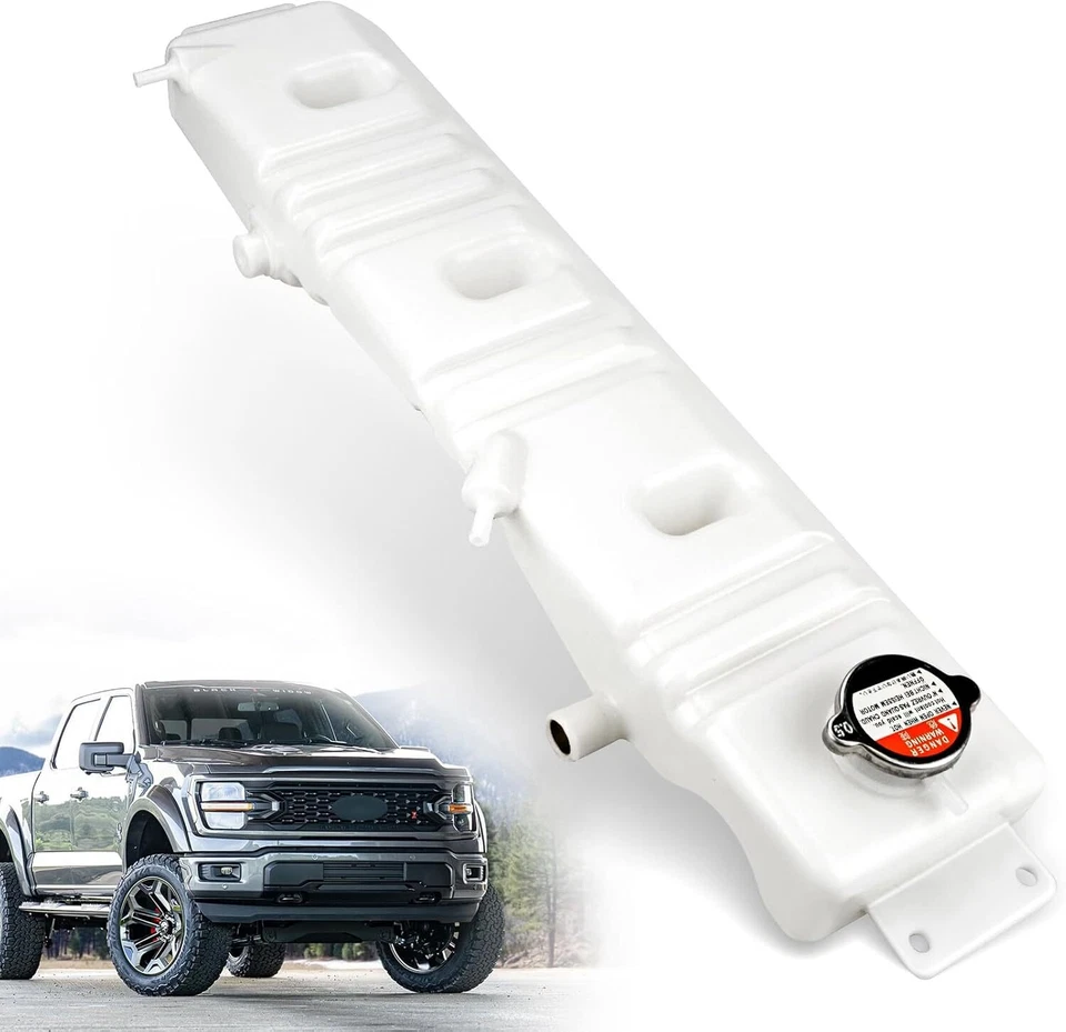F6HZ8A080B Radiator Overflow Coolant Tank w/Cap For Ford F600 F700 F800 1980-98 - Imagem 1 de 4