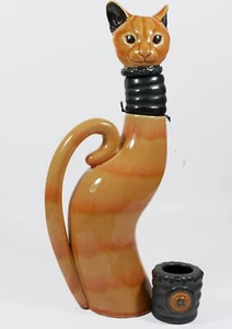 Rare Country Artists Ann Richmond Tantalizing Tabby Figural Cat Decanter - Picture 1 of 4