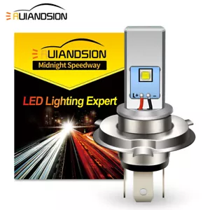 Ruiandsion H4 LED Car Headlight P43T Daytime Running Light Hi Lo Beam CANBUS 6V - Picture 1 of 7