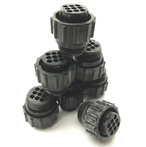 Lot of 7 TE Connectivity 206708-1 Circular Connector Housing, 9-Pin, Size 13 - Picture 1 of 4