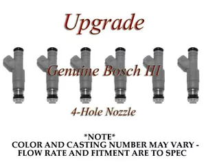 Bosch III Mejora Combustible Inyector Juego (6) 4-HOLE Tobera para 96-00 BMW 2.8 - Imagen 1 de 1