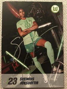 Handsignierte Autogrammkarte *SVEINDIS JONSDOTTIR* VFL Wolfsburg Damen 2024/2025 - Bild 1 von 1