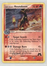 2004 Pokemon EX Magma vs Aqua Reverse Foil Team Magma's Houndoom #34 01w3