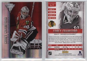 2013-14 Panini Titanium Draft Position Number /52 Corey Crawford #17