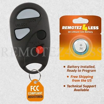 Keyless Entry Remote for 2000 2001 Nissan Maxima Car Key Fob Control - Image 1 of 4