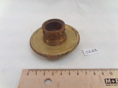 bobèche de lustre, bougeoir en bronze  H: 39 mm, Ø 70 mm, pas de 10,85 mm (CZ22) - Photo 1/4