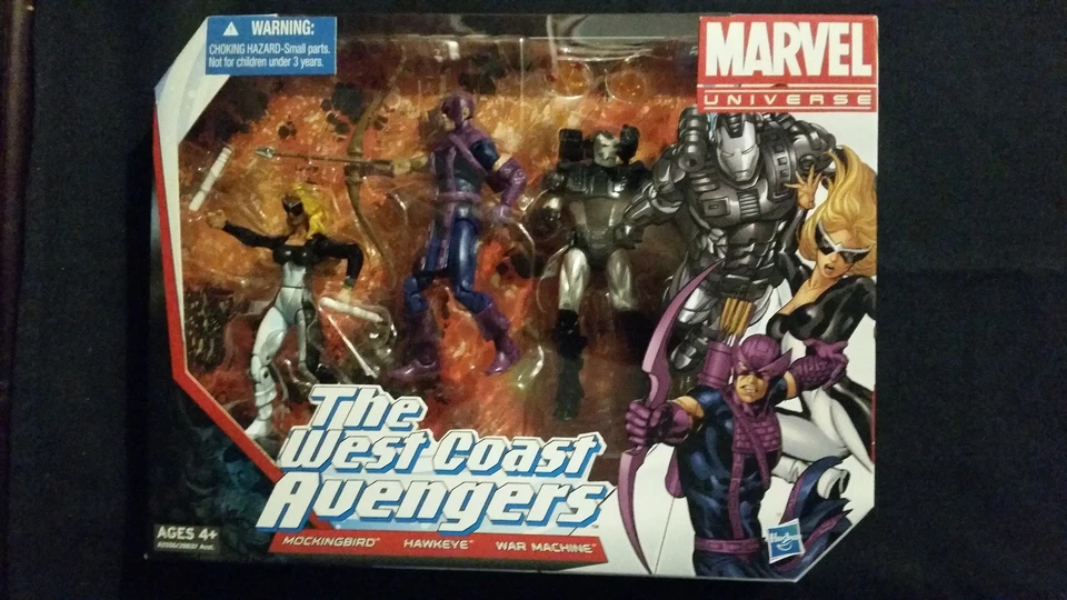 Marvel UNIVERSE THE WEST COAST AVENGERS MOKINGBIRD, HAWKEYE, WAR MACHINE - Image 1 of 2