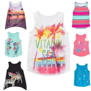 GYMBOREE Girls Graphic Sleeveless Tank Top Shirt SELECT SIZE & PATTERN NEW - Picture 1 of 35