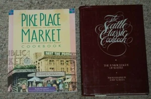Lot 2 Pike Place Market & The Seattle Classic Junior League Recipes Cookbooks - Picture 1 of 6