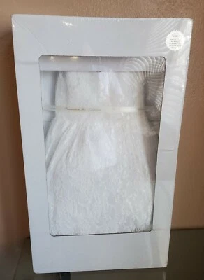 Vestido Flor Niñas David Novia Blanco Talla 5 Usado en Estado Nuevo  Foto 1 de 4