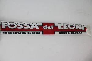 Sciarpa scarf Calcio ULTRAS MILAN FOSSA DEI LEONI bufanda Schal écharpe - Foto 1 di 2