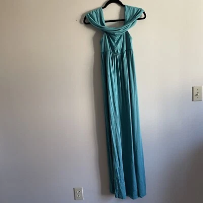 Maxi Vestido Rachel Pally L Laguna Jersey Elástico Hombro Descubierto Medio Verano Nuevo con Etiquetas Foto 1 de 4