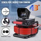 4.3" monitor Pipe Inspection Drain Sewer Pipeline Endoscope Camera for Plumber