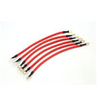 6pcs Red 24cm Length Battery Inverter Wire Power Transfer Cable for Auto Car