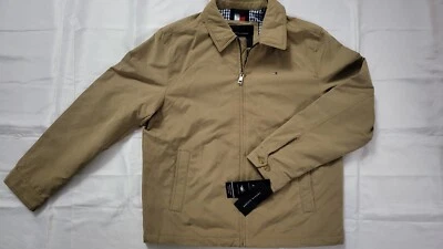 CHAQUETA TOMMY HILFIGER HOMBRE RESISTENTE AL AGUA/VIENTO CREMALLERA FRONTAL CAQUI TALLA L Foto 1 de 4