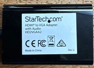 StarTech HDMI to VGA Adapter With Audio HD2VGAA2 - Picture 1 of 4