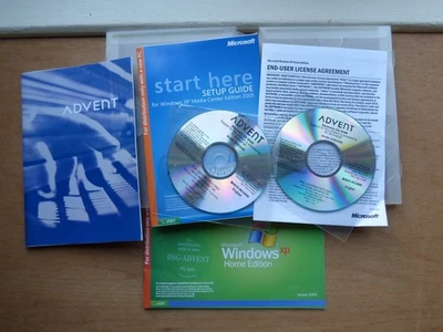 DSG ADVENT PC WINDOWS XP RECOVERY CD x2 INSTALLATION SETUP GUIDE LITERATURE - Image 1 of 4