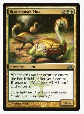 MTG Bronzebeak Moa #60 Dragon's Maze (DGM) Magic Card in Protective Sleeve  - Image 1 of 3