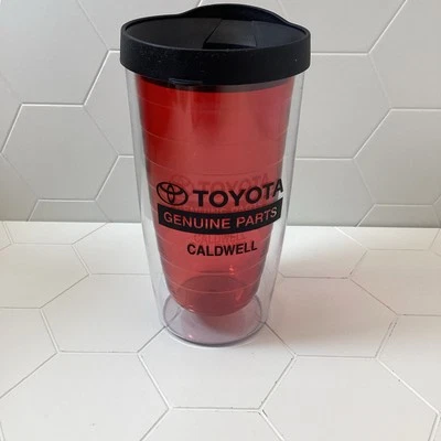 Vaso Toyota Caldwell 16 oz piezas genuinas taza de viaje rojo doble pared libre de BPA Foto 1 de 4