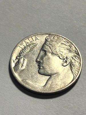 1911-R Italy 20 Centesimi/XF++ #20554 - Image 1 of 2