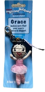 Kamibashi Grace Ballerina The Original String Doll Gang Keychain Clip Thailand - Picture 1 of 4