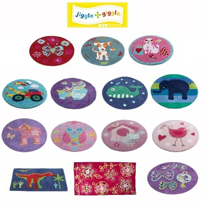 Детский напольный коврик для спальни из 100% хлопка для девочек мальчиков от Jiggle & Giggle - Изображение 1 из 2