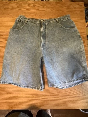 Pantalones Cortos Vaqueros/Mamá Vintage Hunt Club Para Mujer 18 Tiro Alto Azul Lavado Claro Hechos en EE. UU. Foto 1 de 4