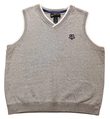 EDDIE BAUER Ebtek Golf Embroidered Cotton Sweater Vest Mens Medium Classic #3202 - Image 1 of 4