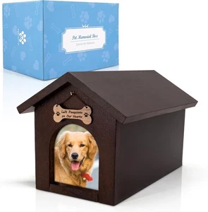PAWCEPTIVE Hundeurnen für Asche Haustier Erinnerungsbox Andenken mit Foto Display. - Bild 1 von 5