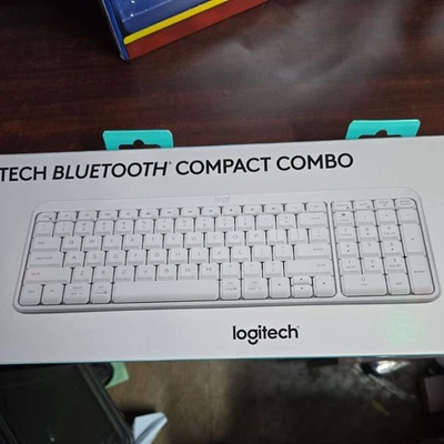 Brand New Logitech Bluetooth Compact Combo – White (920-013508) - Image 1 of 4
