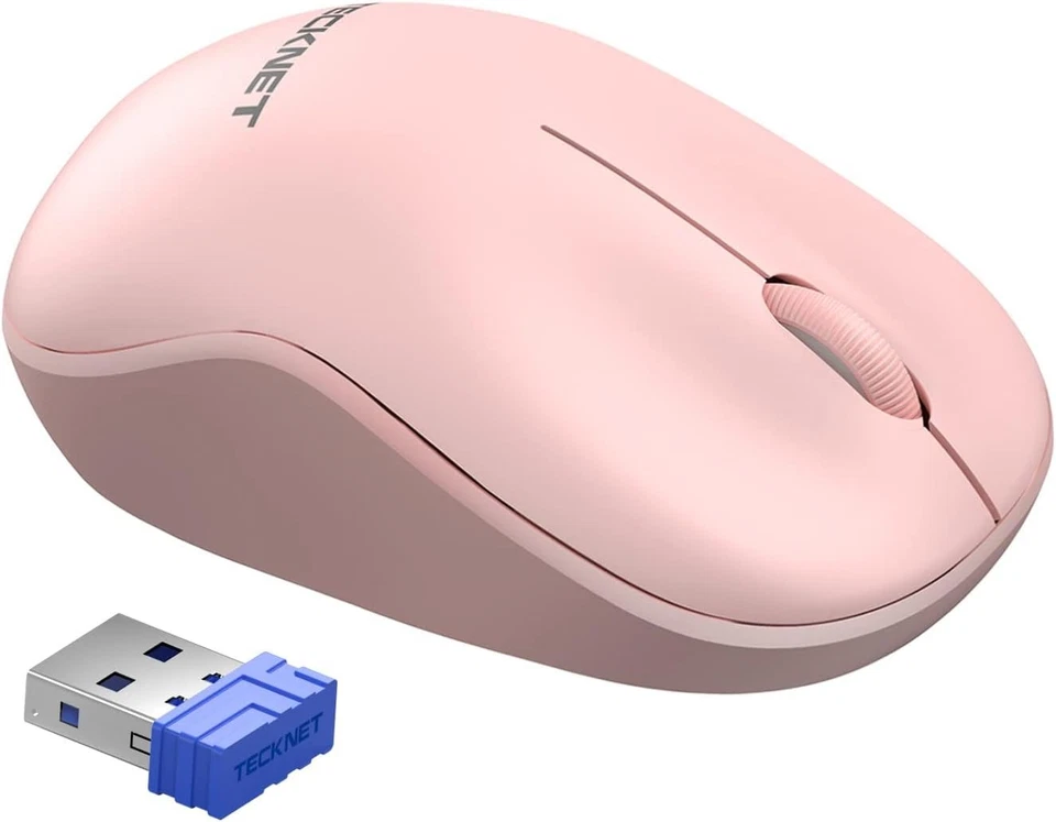 TECKNET Wireless Mouse for Laptop, 2.4GHz USB Mini Computer Mice, 1200 DPI - Image 1 of 1