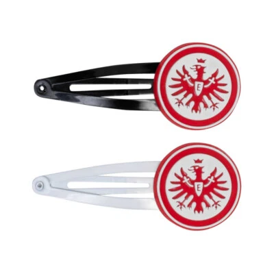 Eintracht Frankfurt Haarspangen 2er Set - Logo - Haarklemme Haarclip SGE