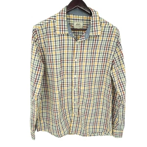 Ecko Unlimited Shirt Mens Large Button Up Long Sleeve Gingham - Picture 1 of 8
