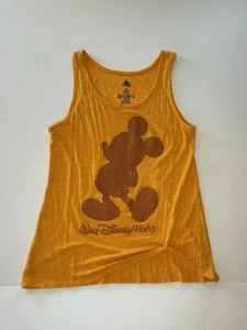 Walt Disney World Women’s Glitter Mickey Tank - Yellow/Orange - XS - Picture 1 of 3