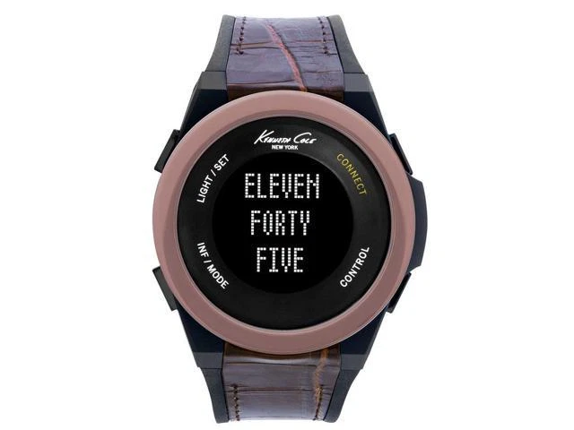 Kenneth Cole Connect 10023861 New York Black Dial Silicone Strap Men's Watch - Image 1 of 1