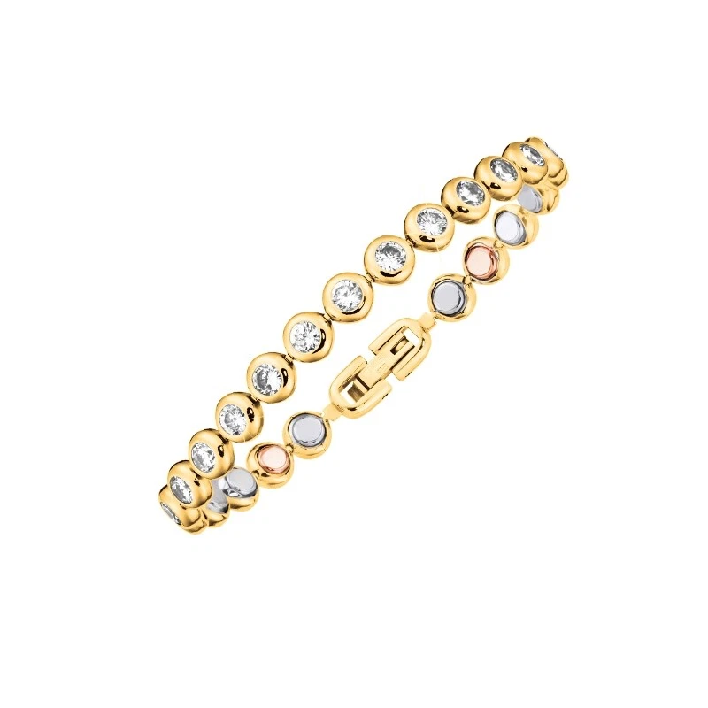 MAGNETIX Armband 5519 Gliederarmband mit Kupfer-Zirkonia  (6,4mm) Magnetschmuck - Bild 1 von 1