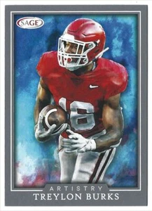 2022 SAGE HIT Artistry Silver Treylon Burks #ART-TB READ&SAVE Arkansas - Bild 1 von 2