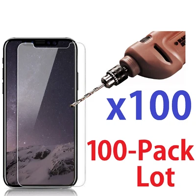 For iPhone X 7, 8  7 Plus Tempered Glass Screen Protector Wholesale Lot - Image 1 of 4