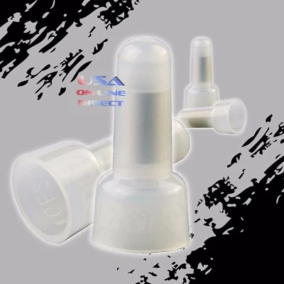  16-14 Gauge Transparent Closed End Crimp Cap Caps Wire UL Approve 2000 PCS PACK - Image 1 of 2