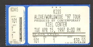 KISS CONCERT TICKET STUB APRIL 15 1997 KIEL CENTER ST. LOUIS MO ALIVE TOUR - Picture 1 of 2