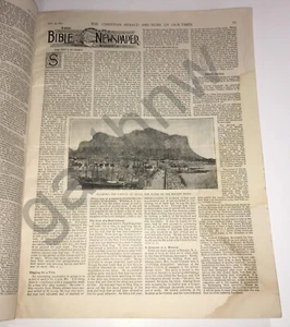 PALERMO SICILY 1893 ANTI-TAX RIOTS RARE CHRISTIAN HERALD + TURKESTAN PICTORIAL - Picture 1 of 2
