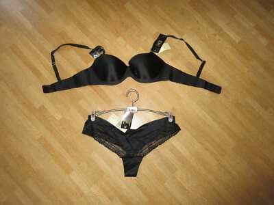Huit 8 Paris Push-up-BH/String SET, schwarz, Gr. 70A/XS **NEU** NP 89€ - Bild 1 von 4