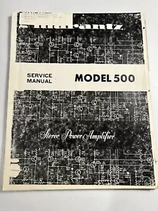 Marantz Model 500 Stereo Power Amplifier Amp PHOTOCOPY Service Manual - Picture 1 of 3