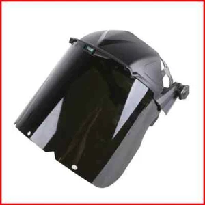 MSA V-Guard Head Eye Gear Adjustable Helmet & Tinted UV Face Shield Safety Tool - Bild 1 von 5