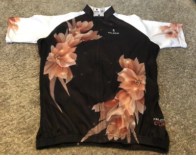 Paladin Cycling Bike Jersey Shirt Full Zip Floral Open Road SZ US XL (A9) - Image 1 of 4