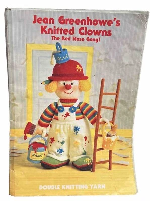 Jean Greenhowe’s Knitting Pattern Book - The Red Nose Gang Knitted Clowns - Image 1 of 4