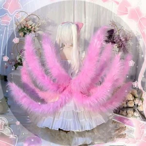 Fursuit Long Haired Dog, Fox Mascot, Tail, Halloween Party Role-Playing Gif - Picture 1 of 4