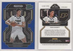 2022-23 Panini Prizm Draft Picks Rated Prospect Blue /199 Zach Edey #RP-ZED