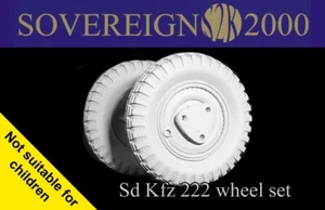 Sovereign 2000 - Juego de ruedas Sd Kfz 222 (para kit Tristar) 1/35th - S2KA007 - Imagen 1 de 4